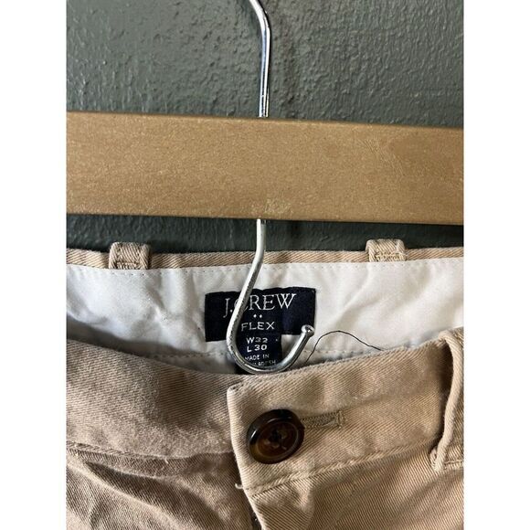 J. Crew Flex Mens Khaki Chino Pants Size 32 x 30 Stretch Fit - Picture 3 of 3